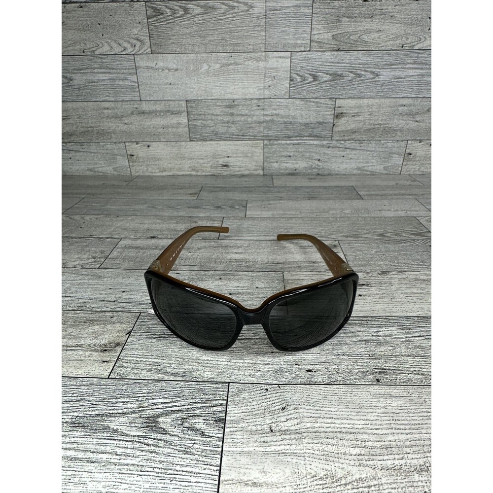 SMITH Optics Audrey Brown Gold Plastic Rectangular Wrap Sunglasses